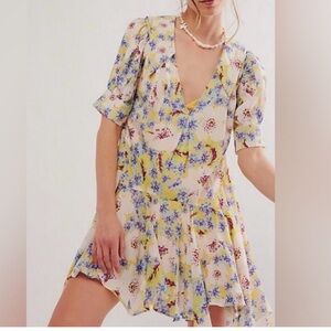 Free People Sugar Crush Mini Dress, S
